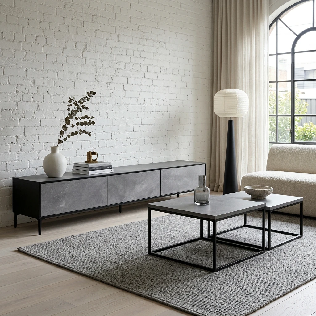 סט מזנון ושולחן Aspen 2