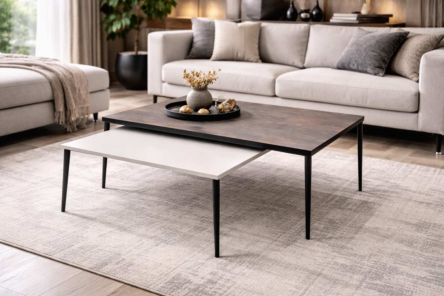 זוג שולחנות מלבני Finn 2